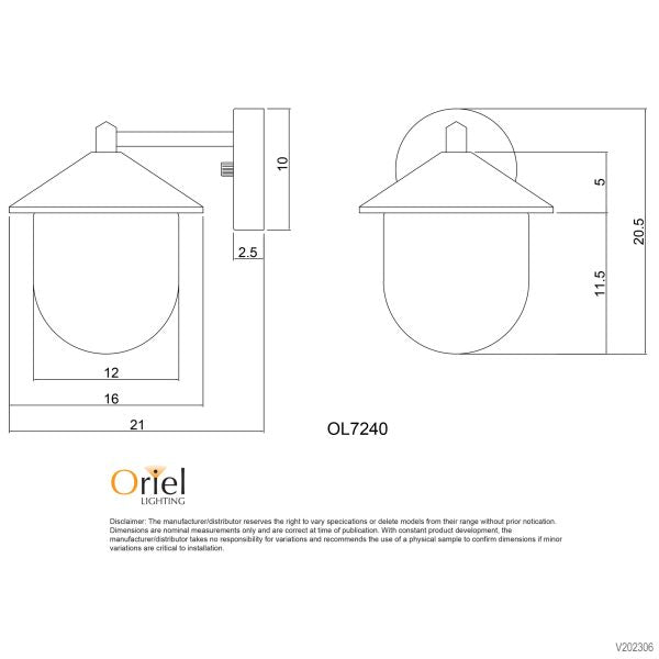 MONZA Exterior Wall Light-Black