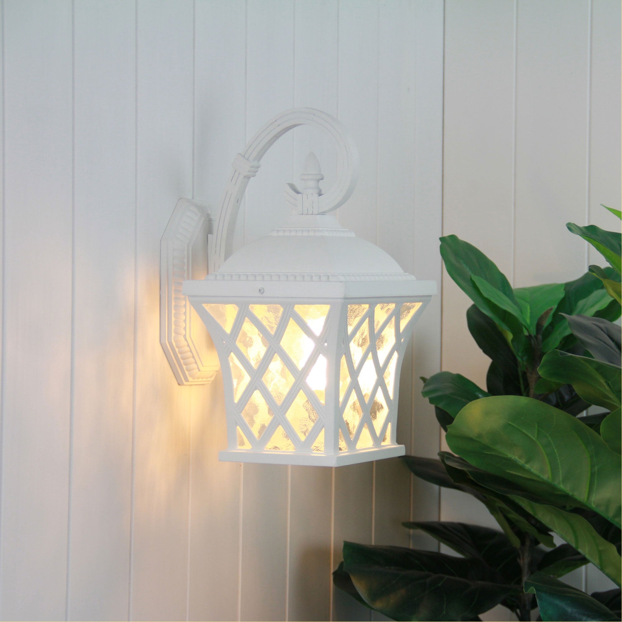 FAIRVIEW White Outdoor Coach Wall Light - OL7351WH