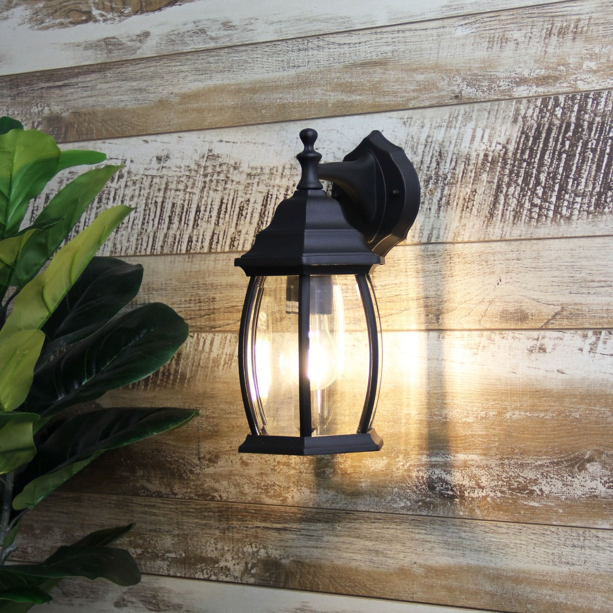 Highgate 1 Light Wall Light Down Black - OL7661BK