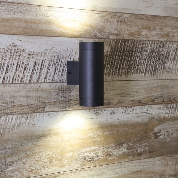 LATITUDE UP/DOWN OUTDOOR WALL LIGHT BLACK OL7798BK