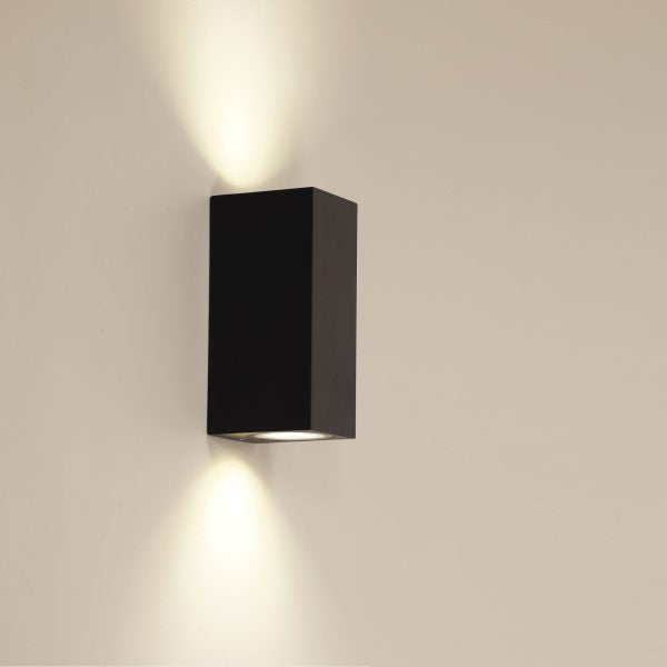ATLAS 2 X GU10 SQUARE UP/DOWN BLACK OL7822BK