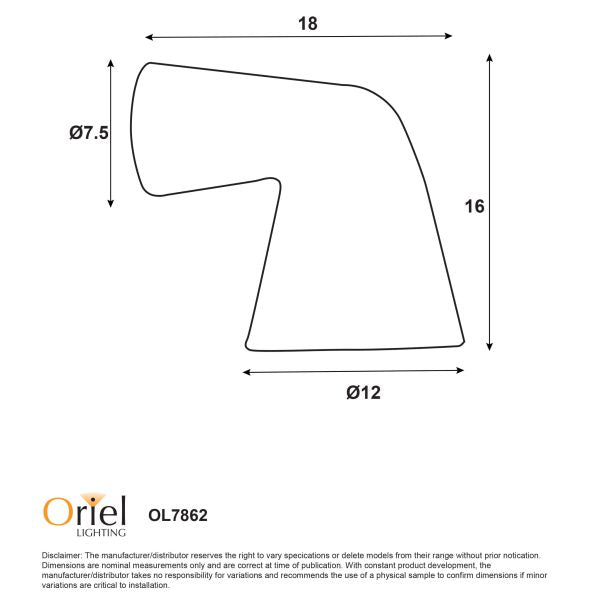 VOTO GU10 WALL LIGHT WHITE OL7862WH