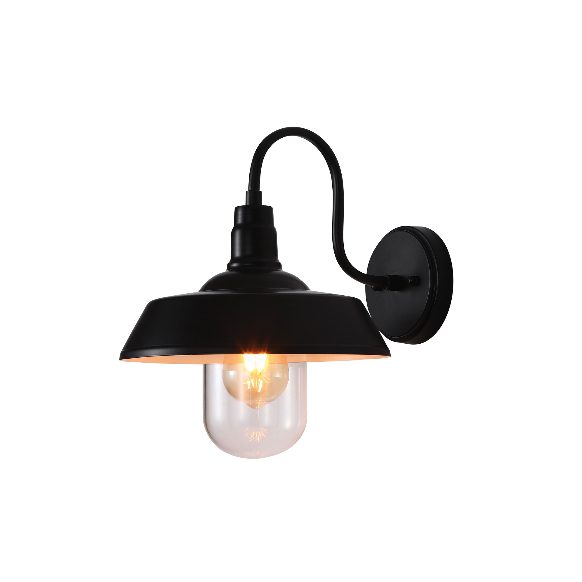 HUDSON BARN STYLE OUTDOOR LIGHT BLACK - OL7890BK