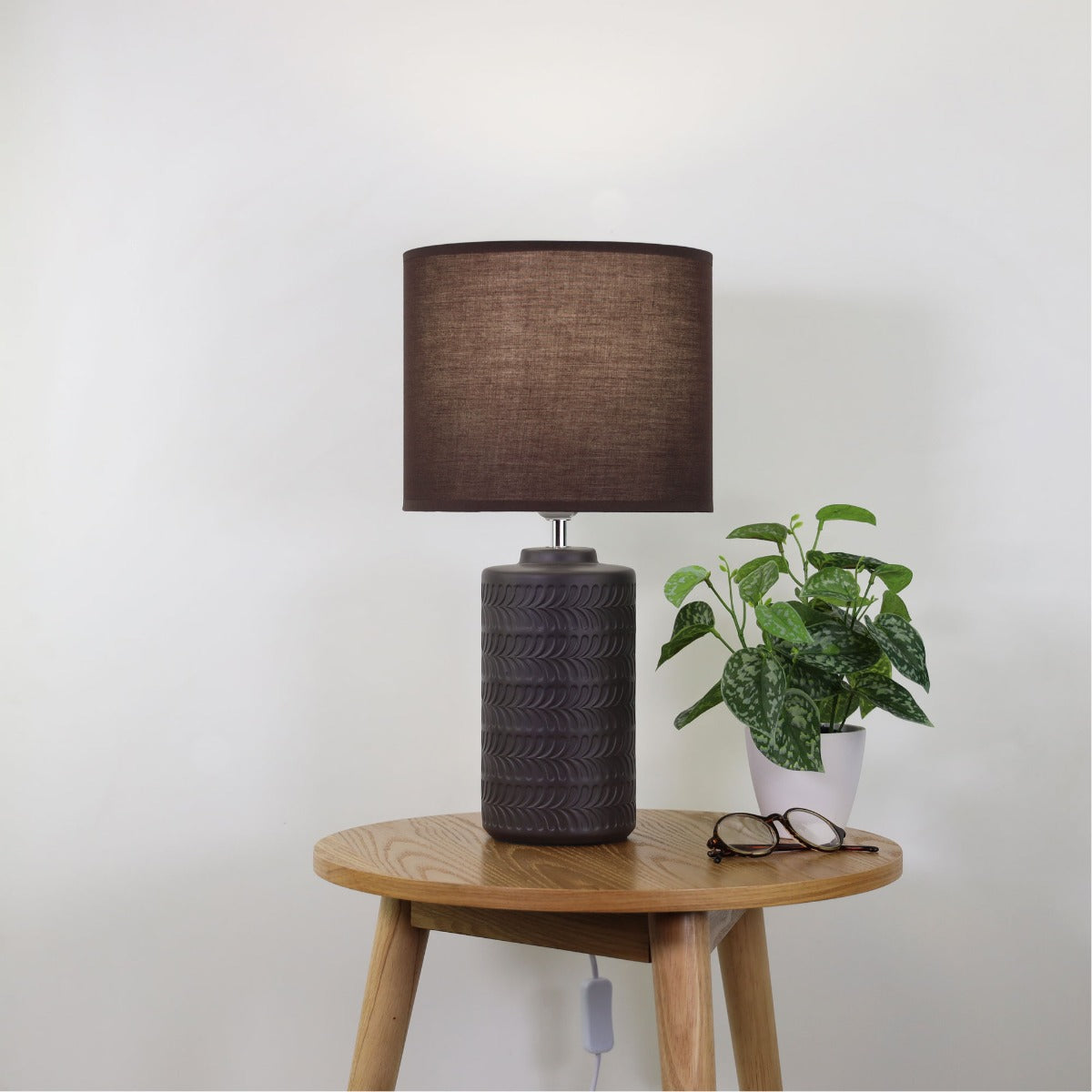 JENNY COMPLETE TABLE LAMP COFFEE OL90161CO