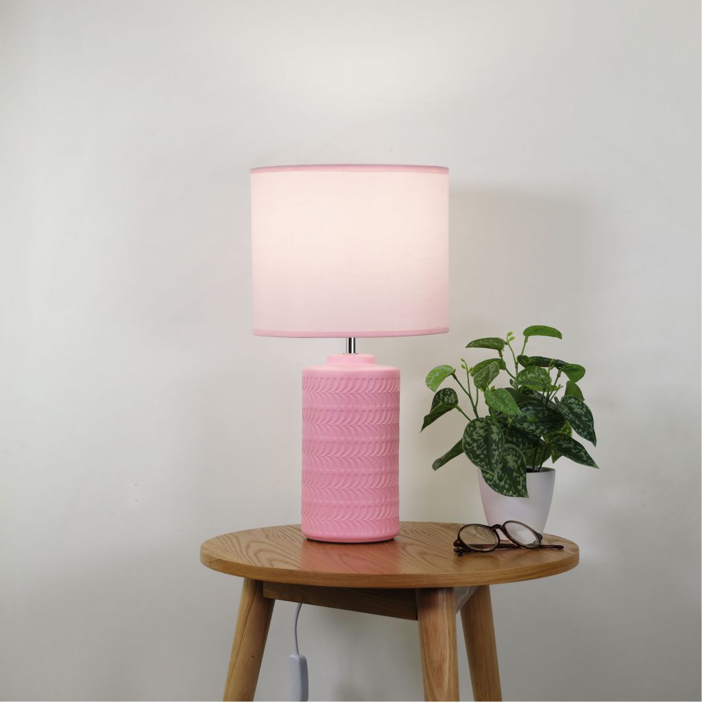 JENNY COMPLETE TABLE LAMP PINK OL90161PK