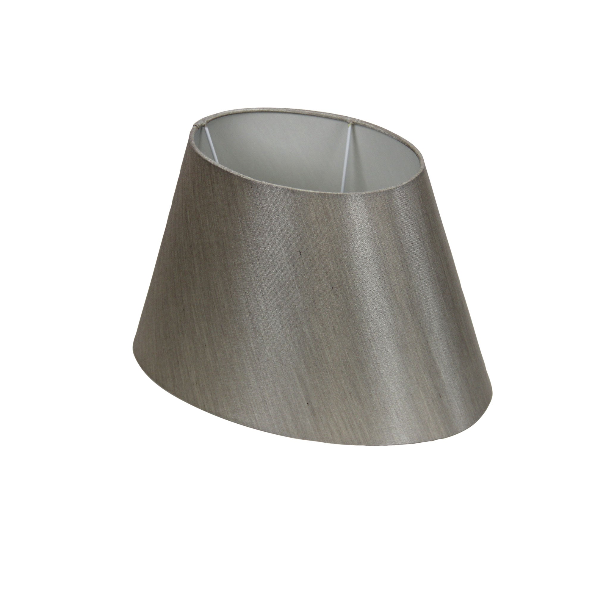 200-310-205 / 12" OVAL TAPER SATIN SILVER E27 - OL91843