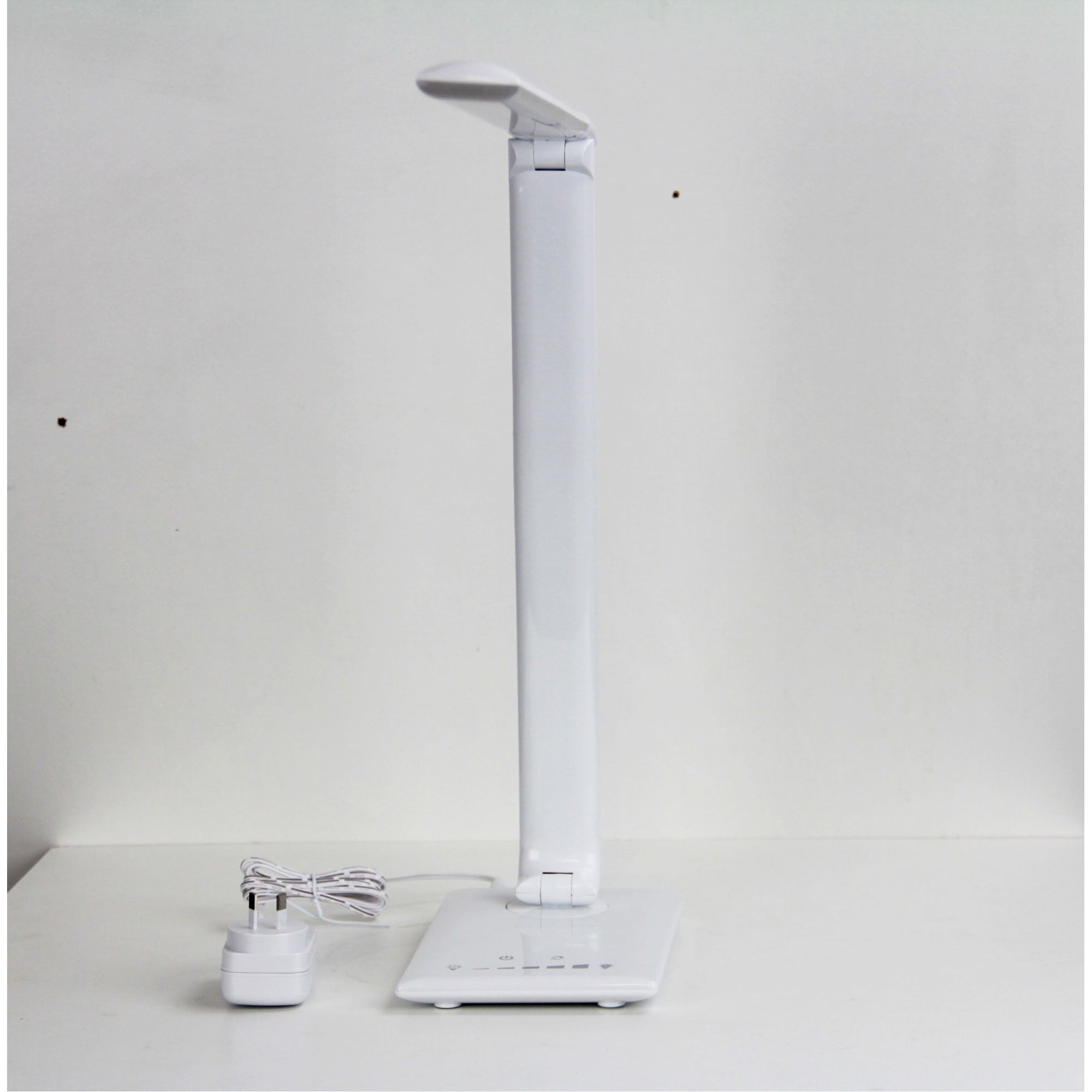 LUKE LED WHITE DESK LAMP TOUCH DIM USB PORT - OL92631WH