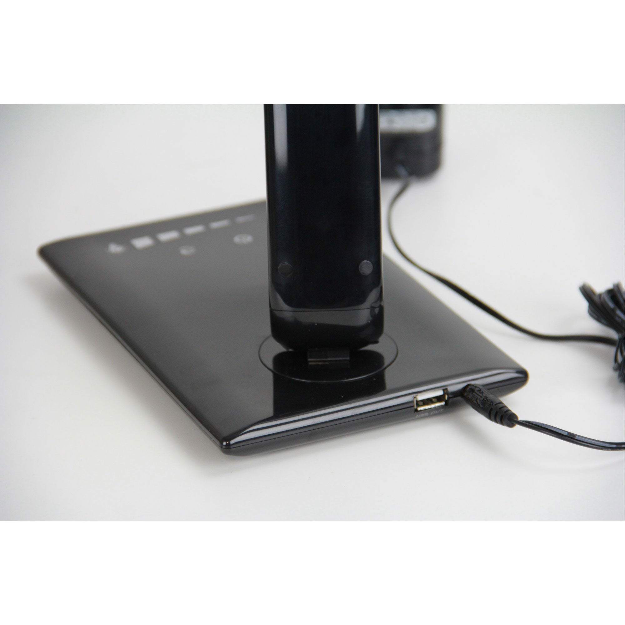 LUKE TOUCH LED Black Touch Dimming LED Lamp with USB Port - OL92631BK