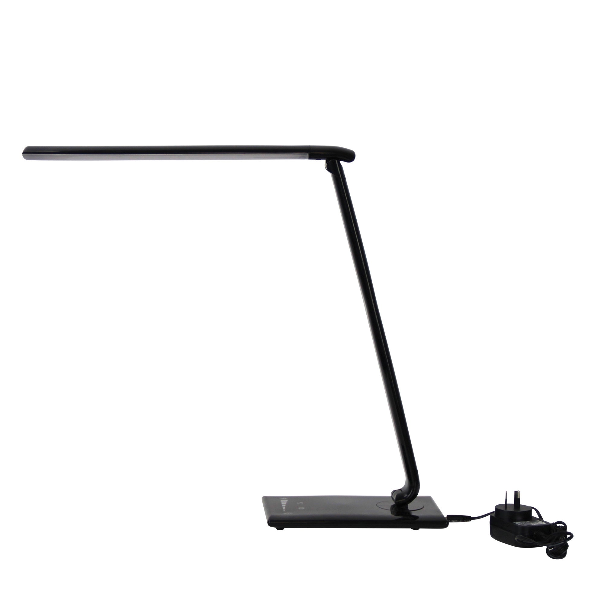 LUKE TOUCH LED Black Touch Dimming LED Lamp with USB Port - OL92631BK
