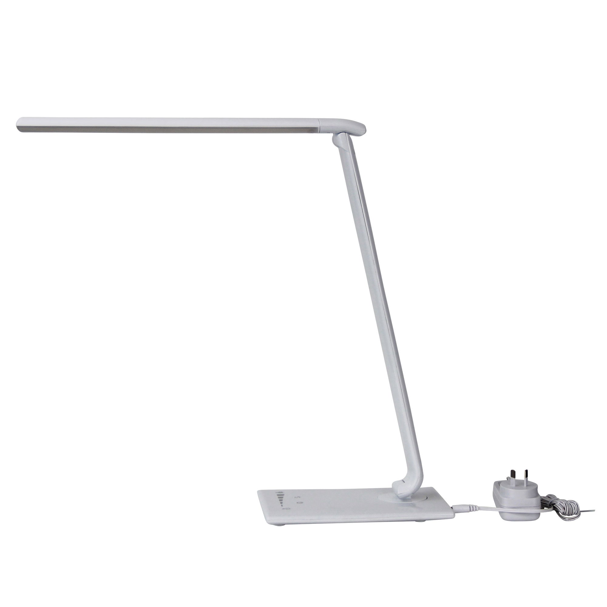 LUKE LED WHITE DESK LAMP TOUCH DIM USB PORT - OL92631WH