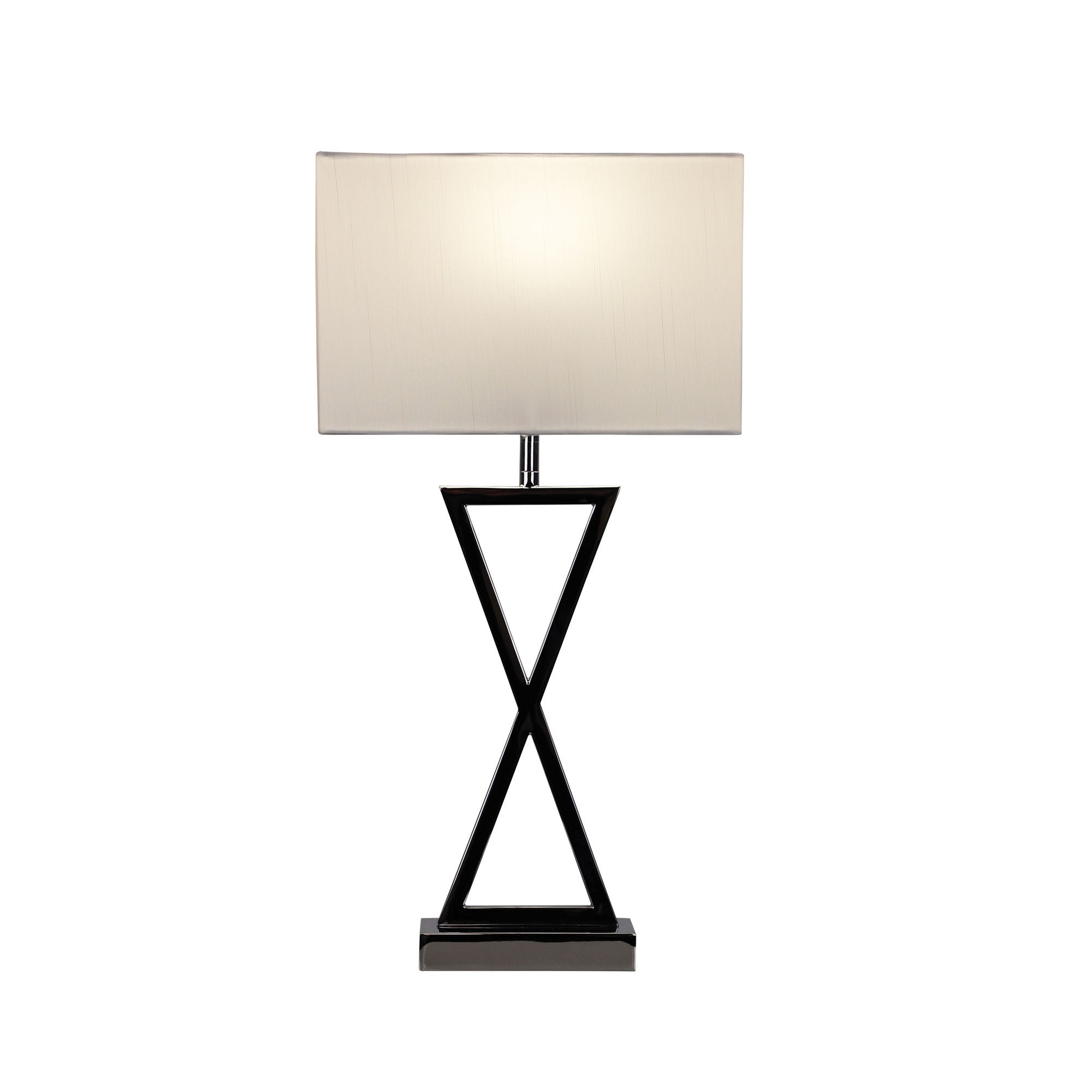KIZZ TABLE LAMP CHROME COMPLETE w/SHADE - OL93805CH
