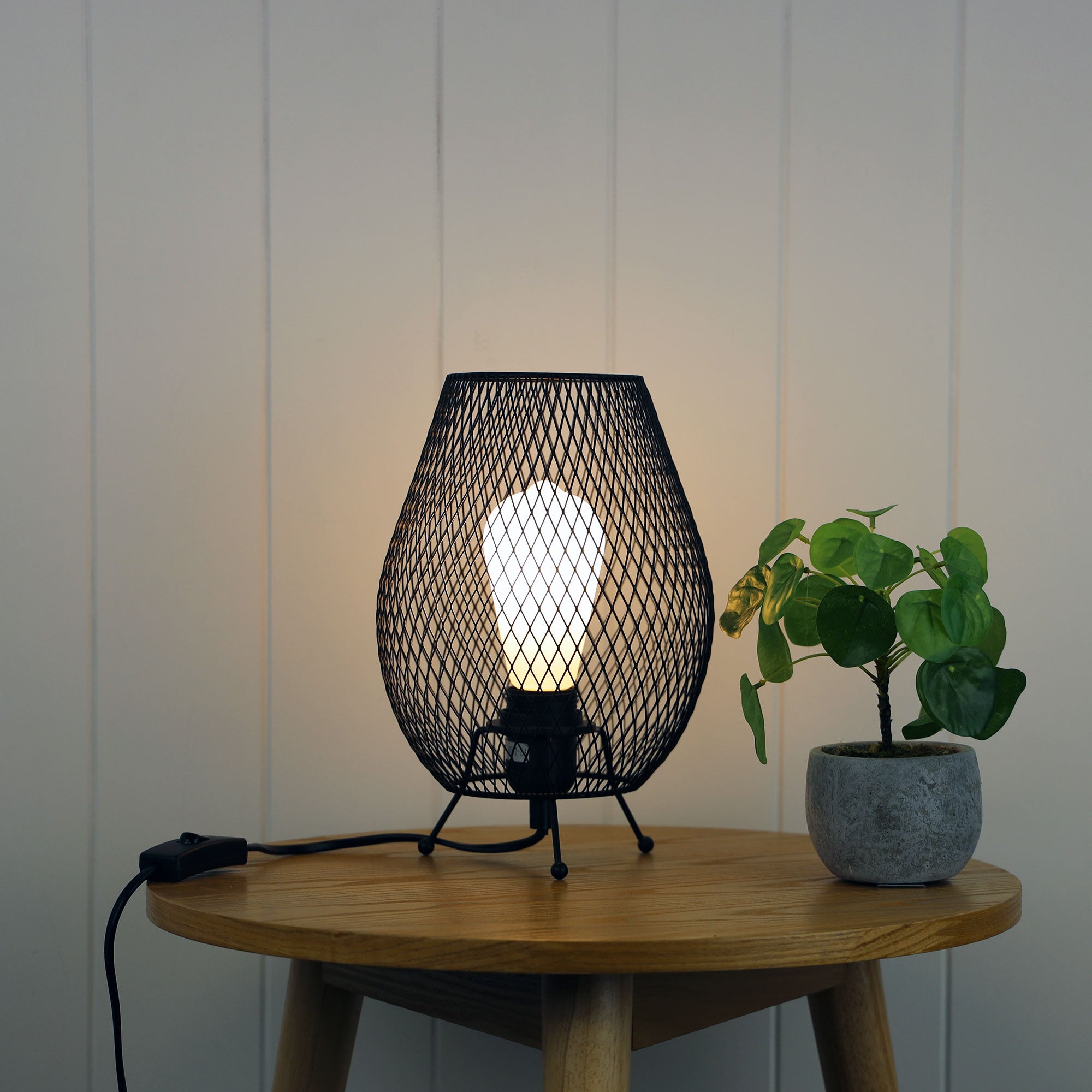 HYZER MESH TABLE LAMP BLACK - OL97111BK