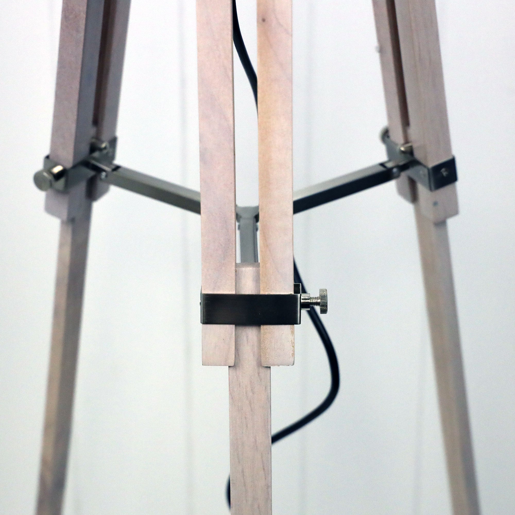 GALILEO Lime Washed Timber Tripod Base only E27 - OL97995