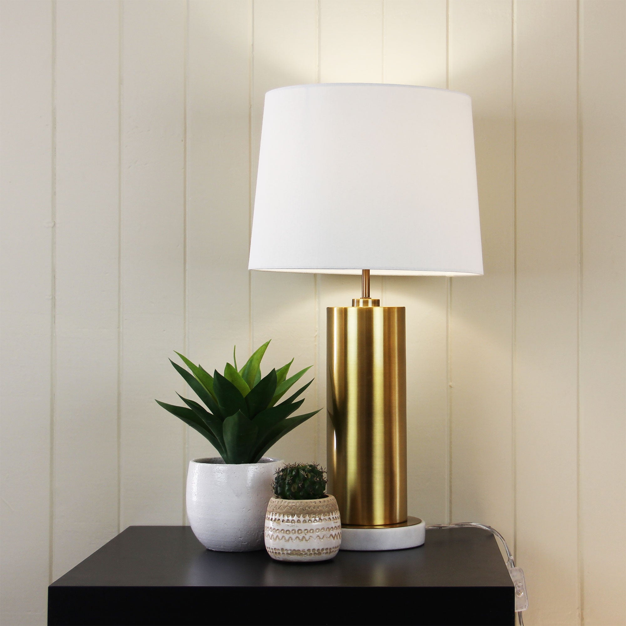 SAVONA ANTIQUE BRASS COMPLETE TABLE LAMP - OL98831