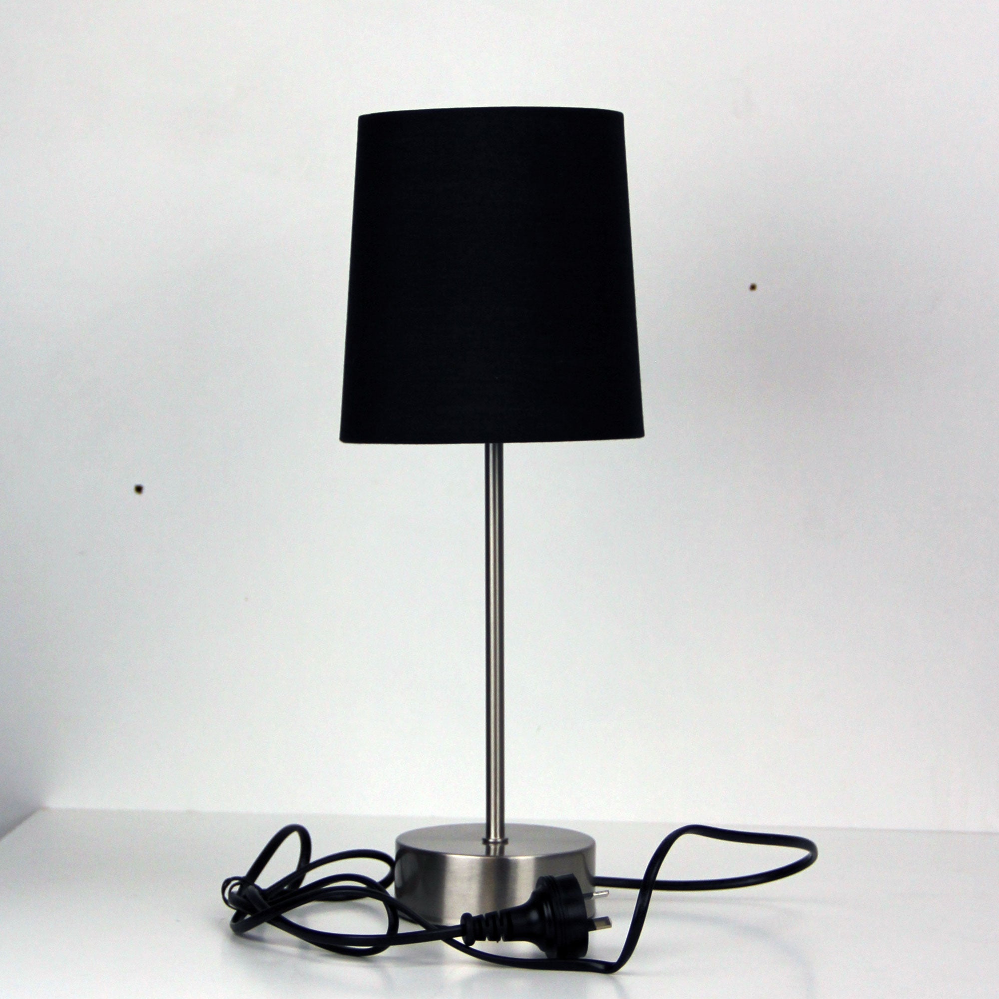 LANCET TOUCH LAMP w/ BLACK SHADE ON-OFF - OL99467BK