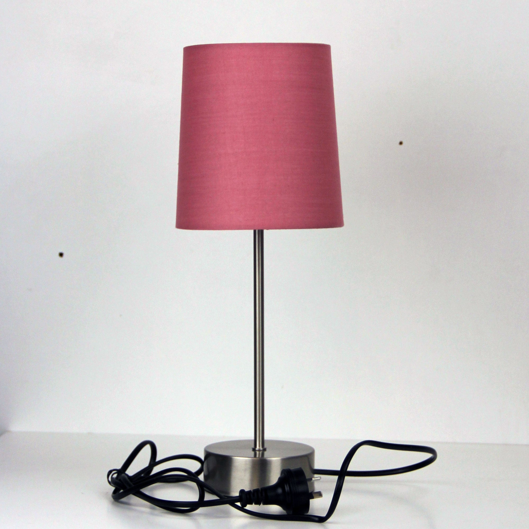 LANCET TOUCH LAMP w/ BLUSH SHADE ON-OFF - OL99467PK