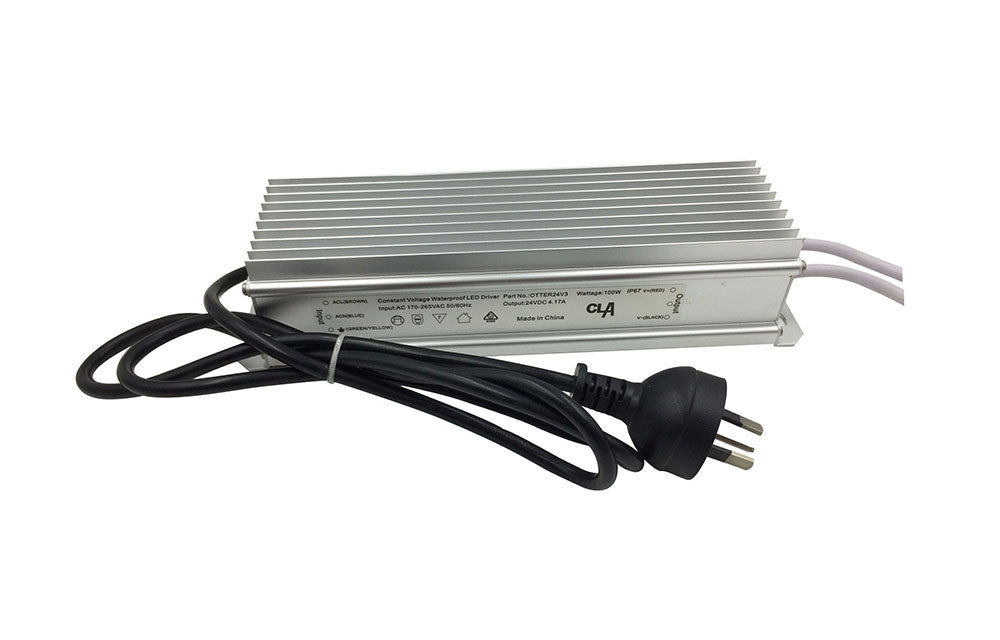 CLA LIGHTING LED DRIVER 24V DC C/VOLT 100W IP67 WP OTTER24V3