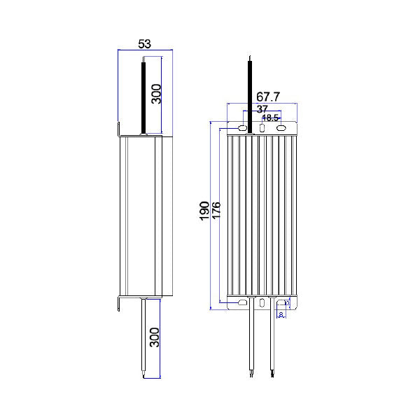 CLA LIGHTING LED DRIVER 24V DC C/VOLT 100W IP67 WP OTTER24V3