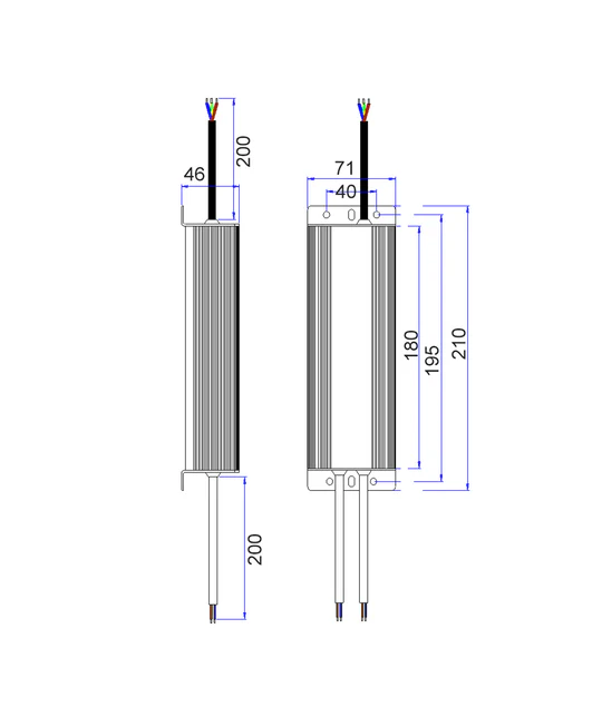 OTTER5 12V Waterproof Constant Voltage LED Driver 150W OTTER5