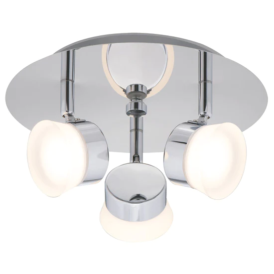 Paisley 3 X 4.5W Round Plate LED Spotlight - Polished Chrome- A11133CH