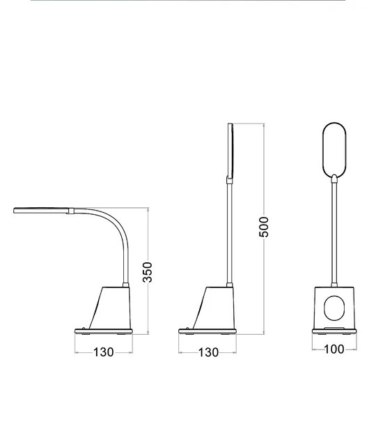 PENMATE LED Rechargeable Portable Functional Touch Table Lamp PENMATE
