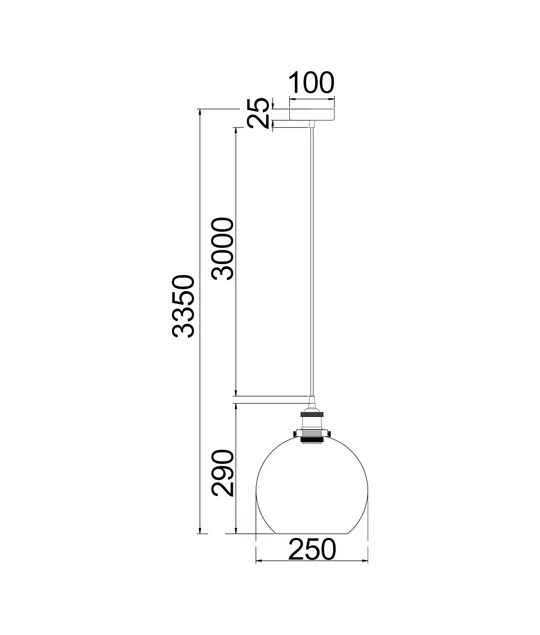 PESIN Swing Arm Glass Pendant Lights PESINI2