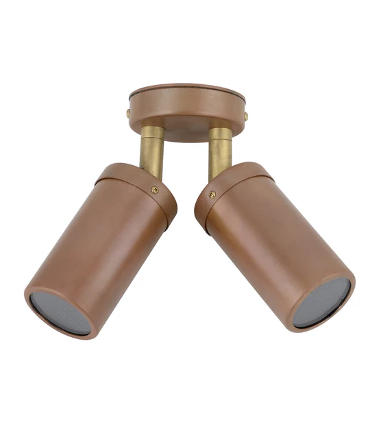 WALL MR16 (Max 20W HAL) 12V PILLAR D/ADJ AGED COPPER PM2ACECA CLA Lighting