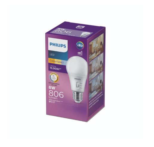 Philips Essential SmartBright LED bulb 8W E27 TRI Colour - 929003572119