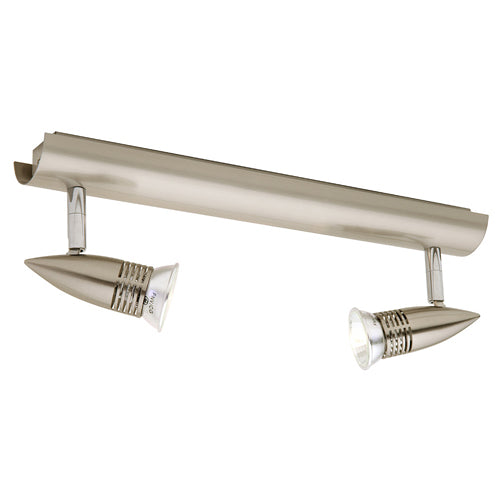 Cougar Lighting Proton 2lt Rail Satin Chrome - PRO2RSC12V