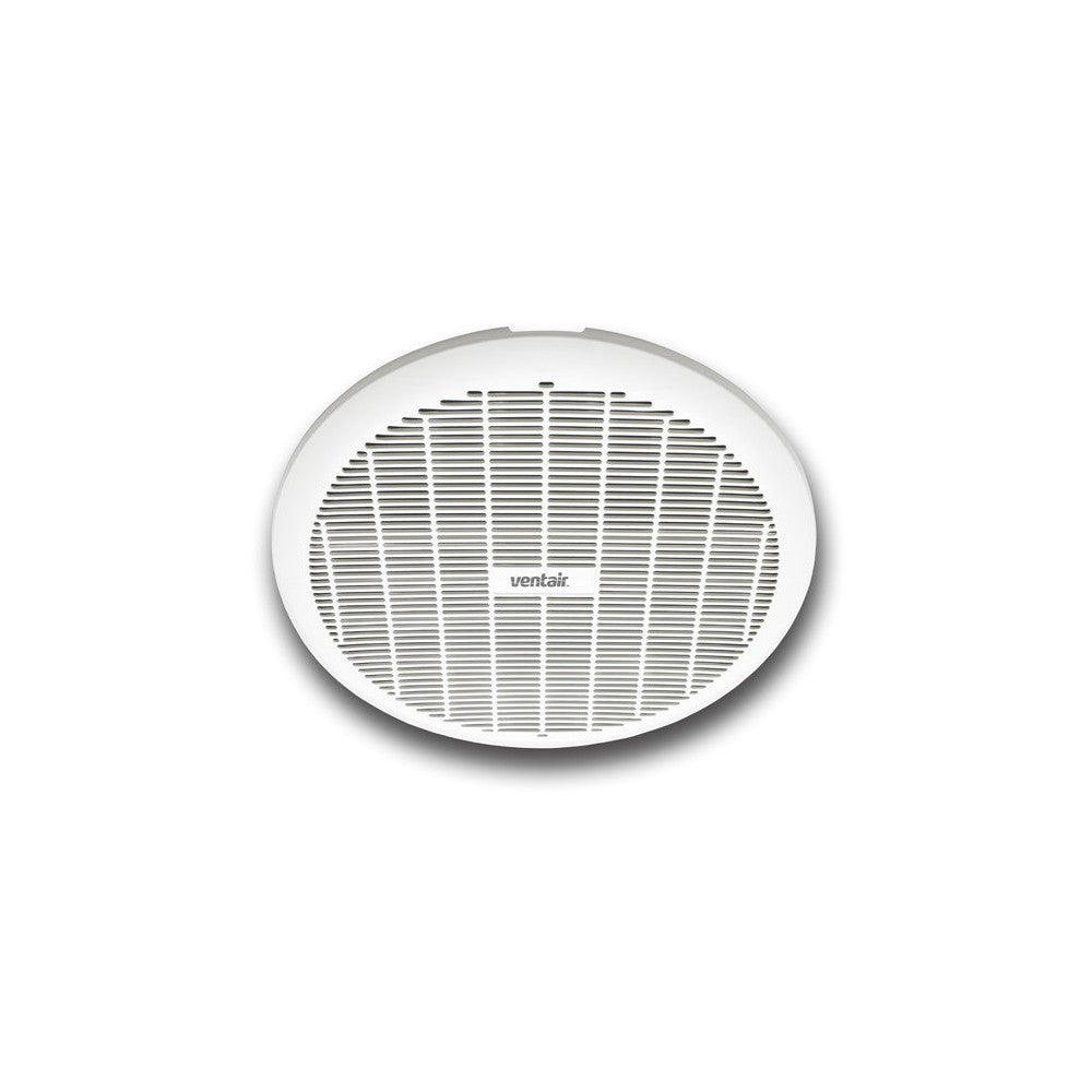 GYRO 250 - 290mm Cut-out - Round Plastic Grille - Ball bearing motor- Plug and Cable included - 3 year warranty - White PTBX250 Ventair