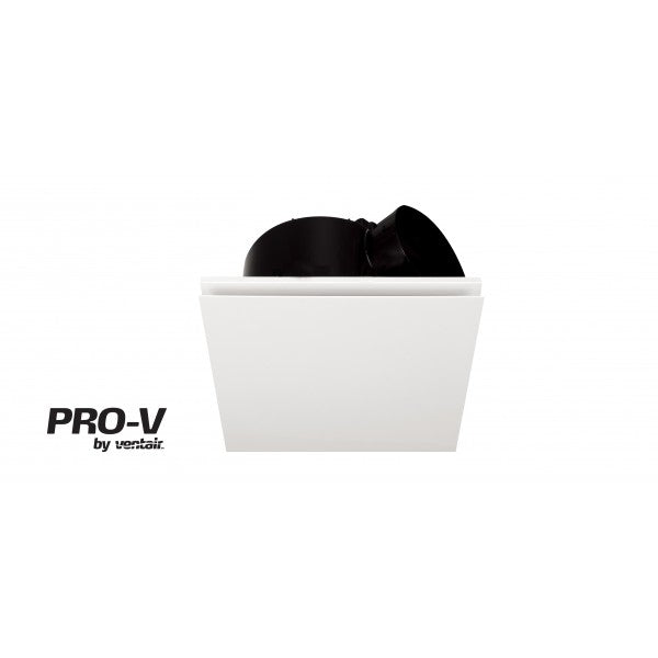 HIGH FLOW AIRBUS 250 - Premium Quality Side Ducted Exhaust Fan - Square - White - PVPXHF250SQ