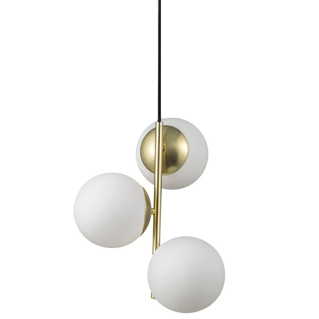 Lilly Pendant Metal, Glass Brass, Opal - 48603035