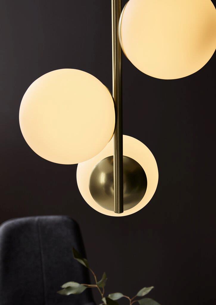 Lilly Pendant Metal, Glass Brass, Opal - 48603035