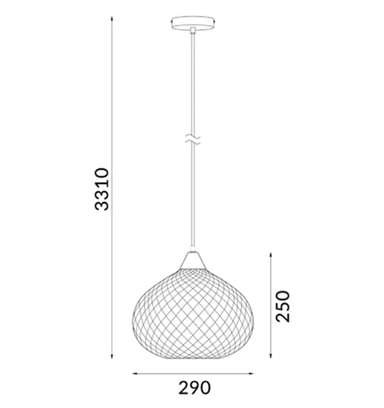 PENDANT ES 72W Copper Wine Glass RICTUS1 Cla Lighting