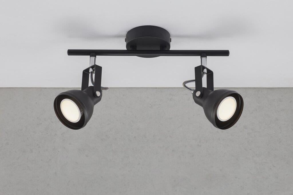 Aslak 2 light Spot bar Metal Black - 45730103