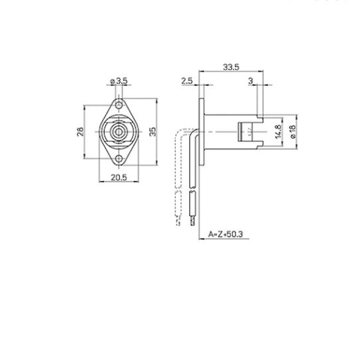 BAIN MARIE HALOGEN LAMP HOLDERS TO SUIT R7S LAMPS 10A/240V