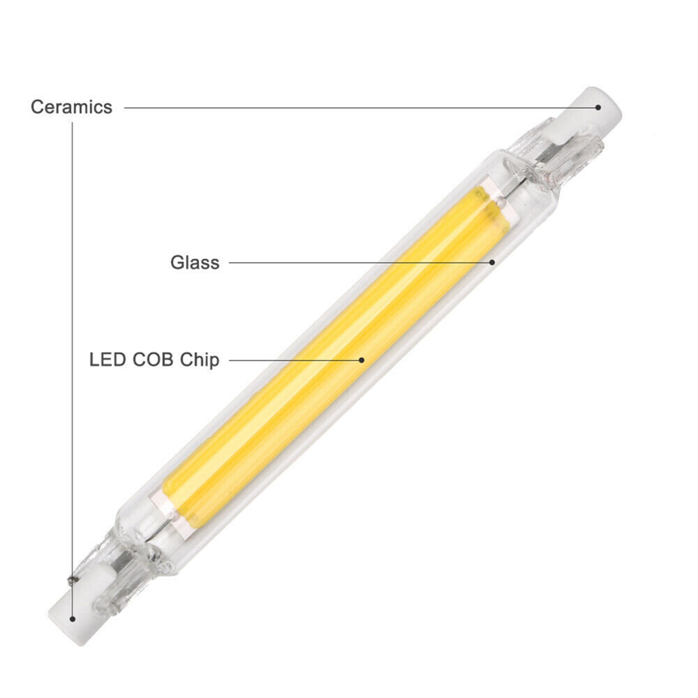 Lusion R7s 118mm 8W LED Retrofit Globe 850 lumen 2700K - LUS21122