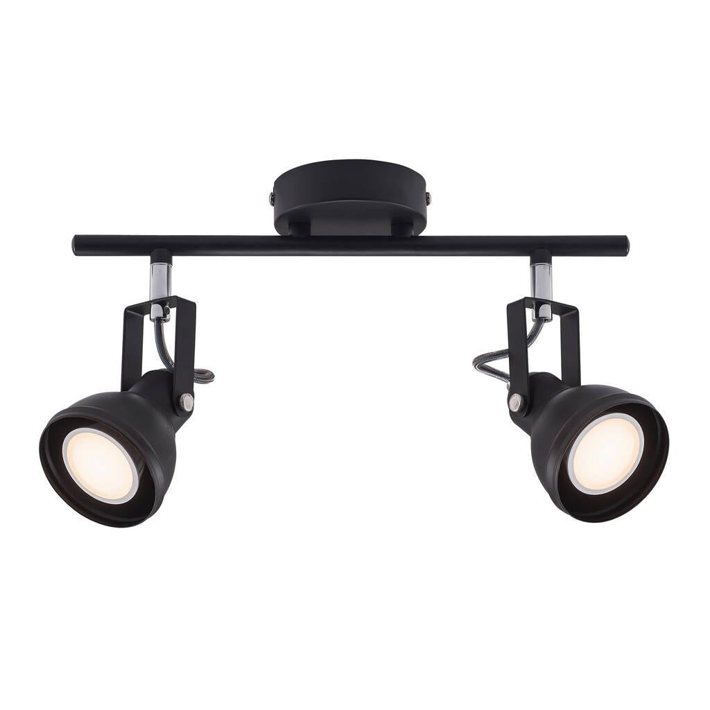 Aslak 2 light Spot bar Metal Black - 45730103