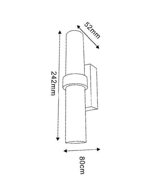 WALL INTERNAL S/M CITY LED S/C TUBULAR Up/Dn ROMEG2 CLA Lighting