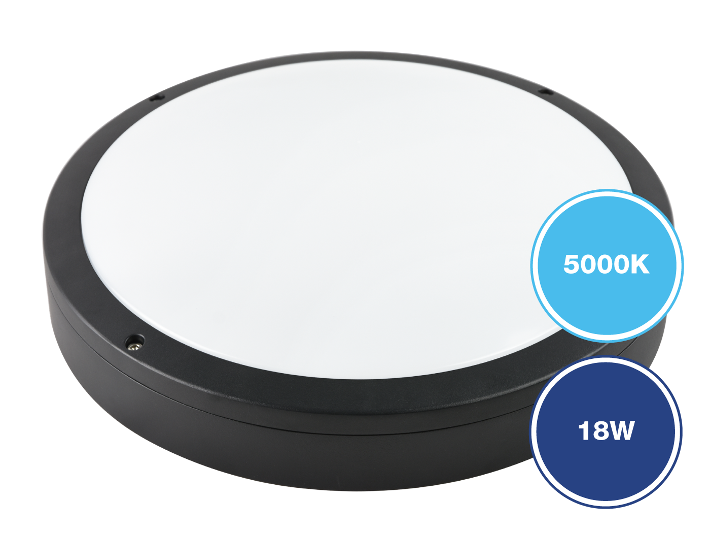 Rotunda IP65 Bunker 5000K Black - 282015