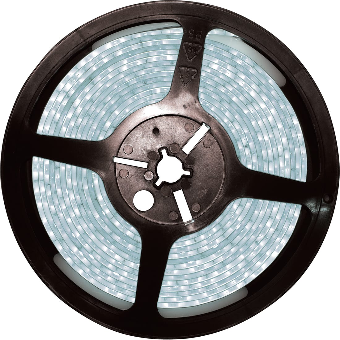 LED 10M STRIP LIGHT, INC DRIVER WITH FLEX & PLUG, IP44, 3000K WARM WHITE - 19530