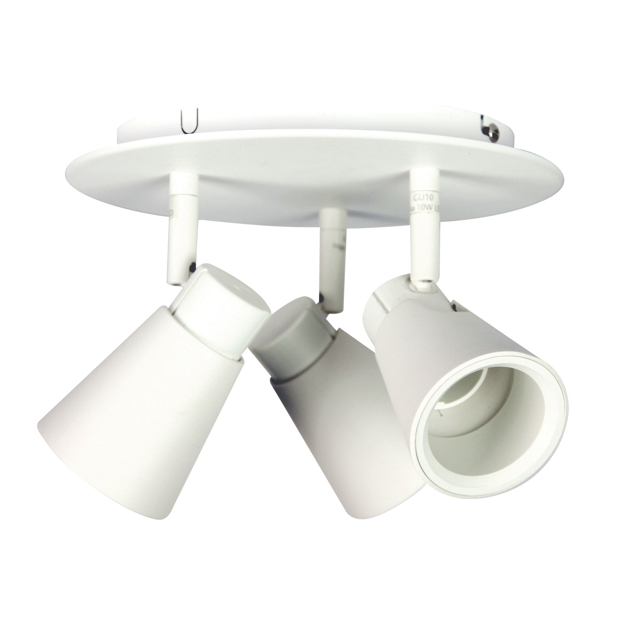 ZOOM 3 LIGHT ROUND White LED Ready GU10 Spotlight - SG75056WH
