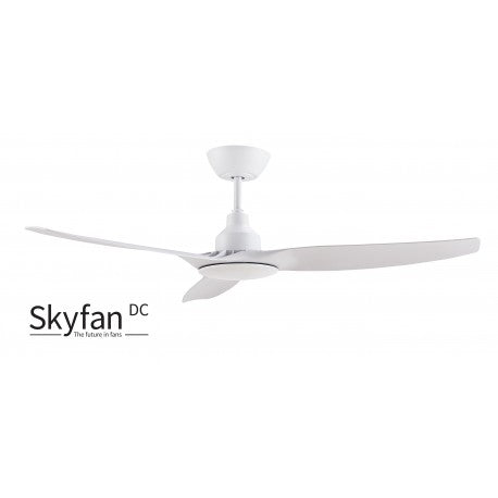 SKYFAN 1300mm Intelligent Energy Saving DC 3 Blade Ceiling fan with LCD Remote Control included SKY1303WHC2