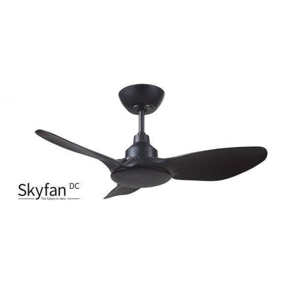 SKYFAN - 36"/900mm Glass Fibre Composite 3 Blade DC Ceiling Fan - Black - Indoor/Covered Outdoor - SKY903BL