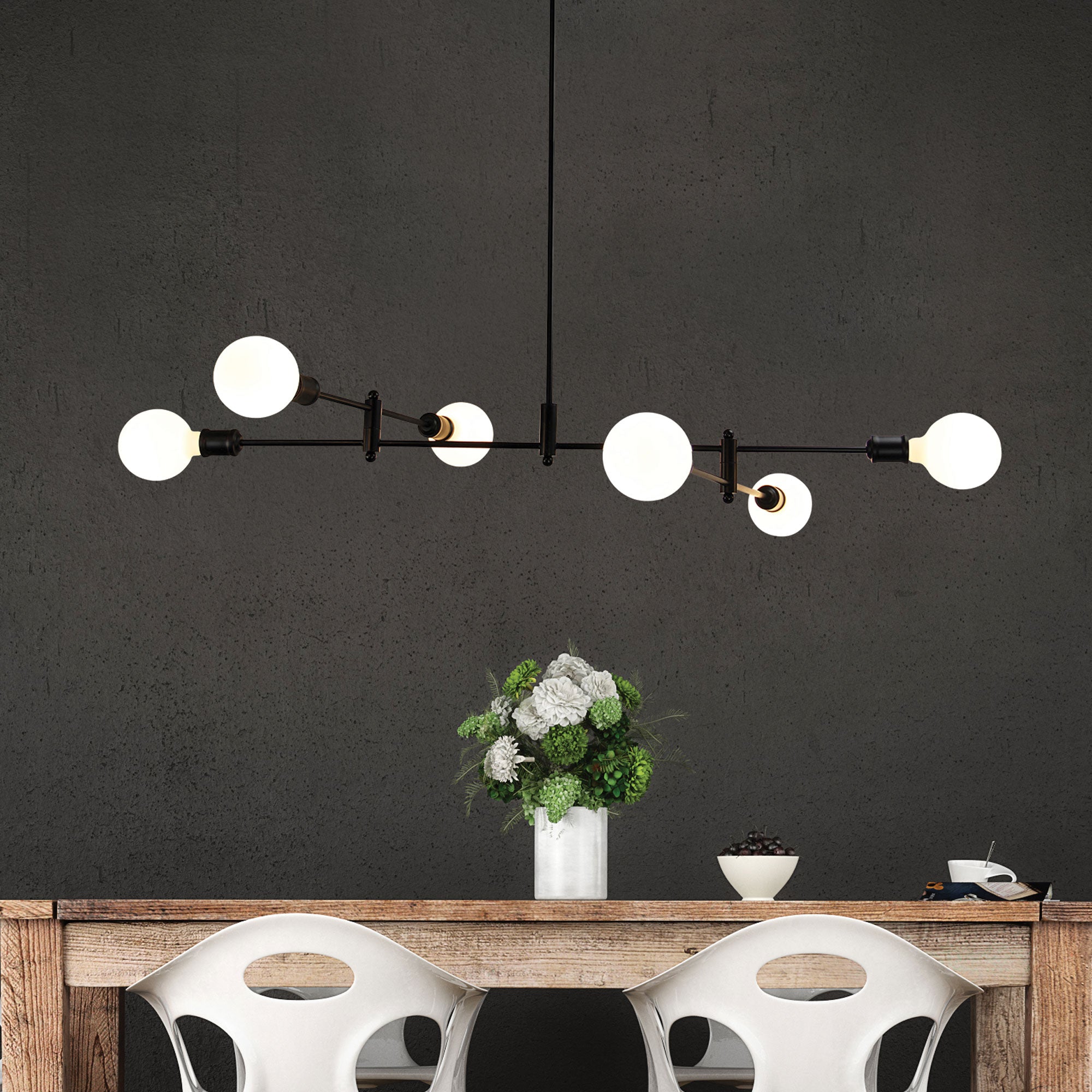 EPPING 120cm Adjustable Globe Pendant - SL64409BK