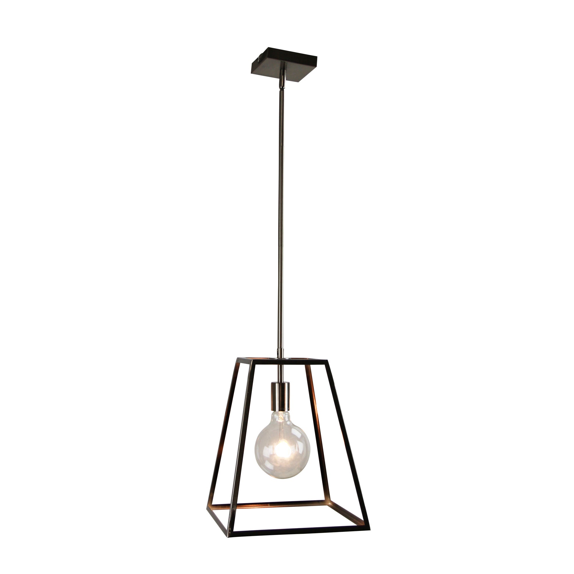 SOUTHPORT.30 Brushed Chrome Single Urban Retro 30cm Pendant - SL66901BC