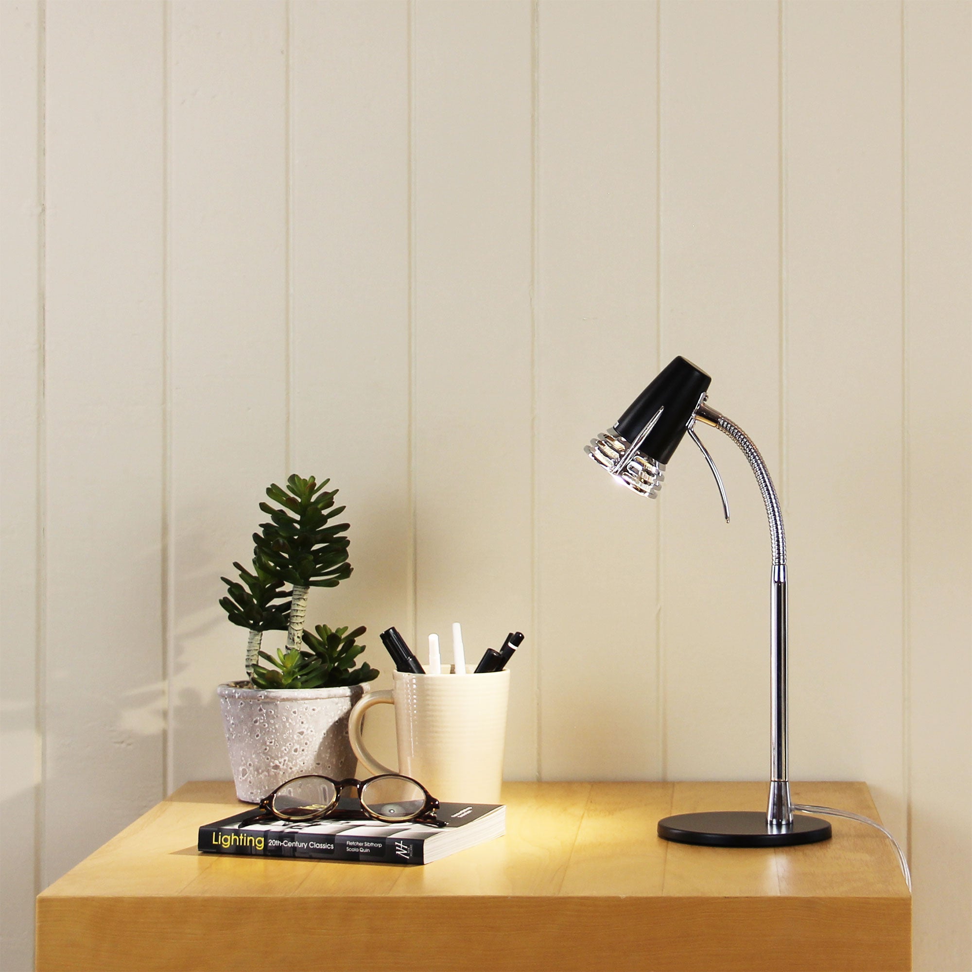 SCOOT LED Black Compact LED Task Lamp Matt Black - SL92997BK