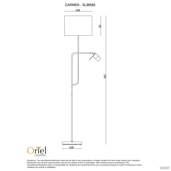 CARMEN Floor Lamp with Child - SL98585BK