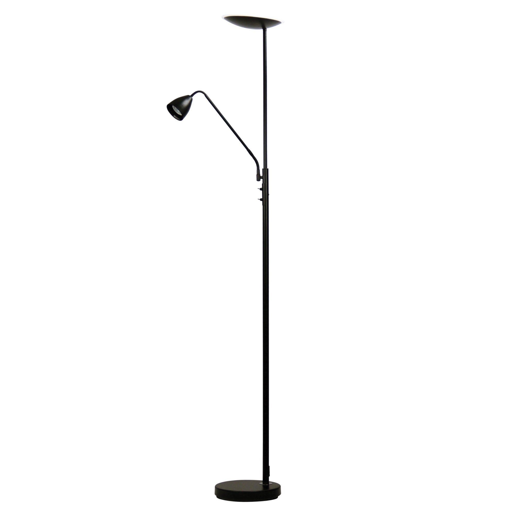 UP2 LED Black Mother and Child LED Floor Lamp - SL98595BK