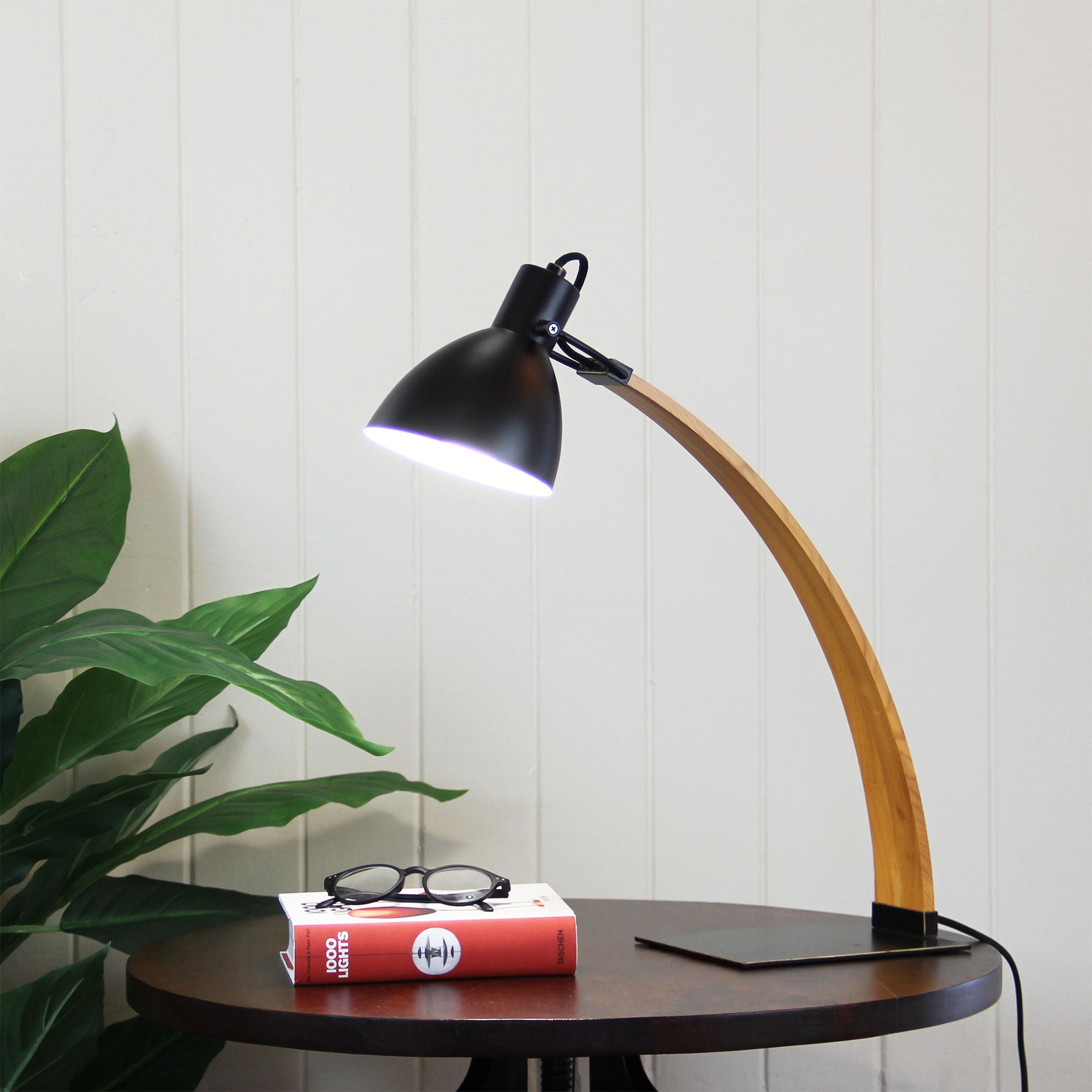 PERNO Bronze Rubbed Bronze and Timber Mid Century Task Lamp - SL98781ORB